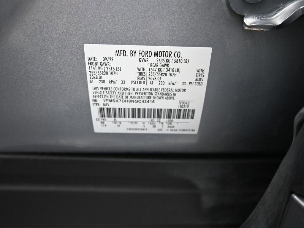 Certified 2022 Ford Explorer XLT w/ Equipment Group 202A image 19