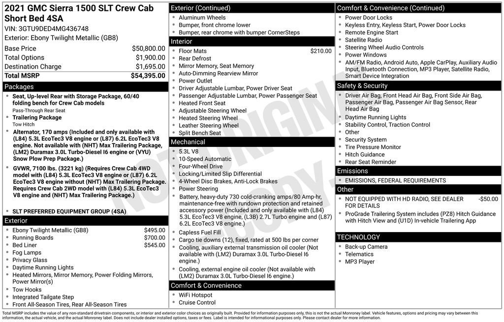 Used 2021 GMC Sierra 1500 SLT image 33