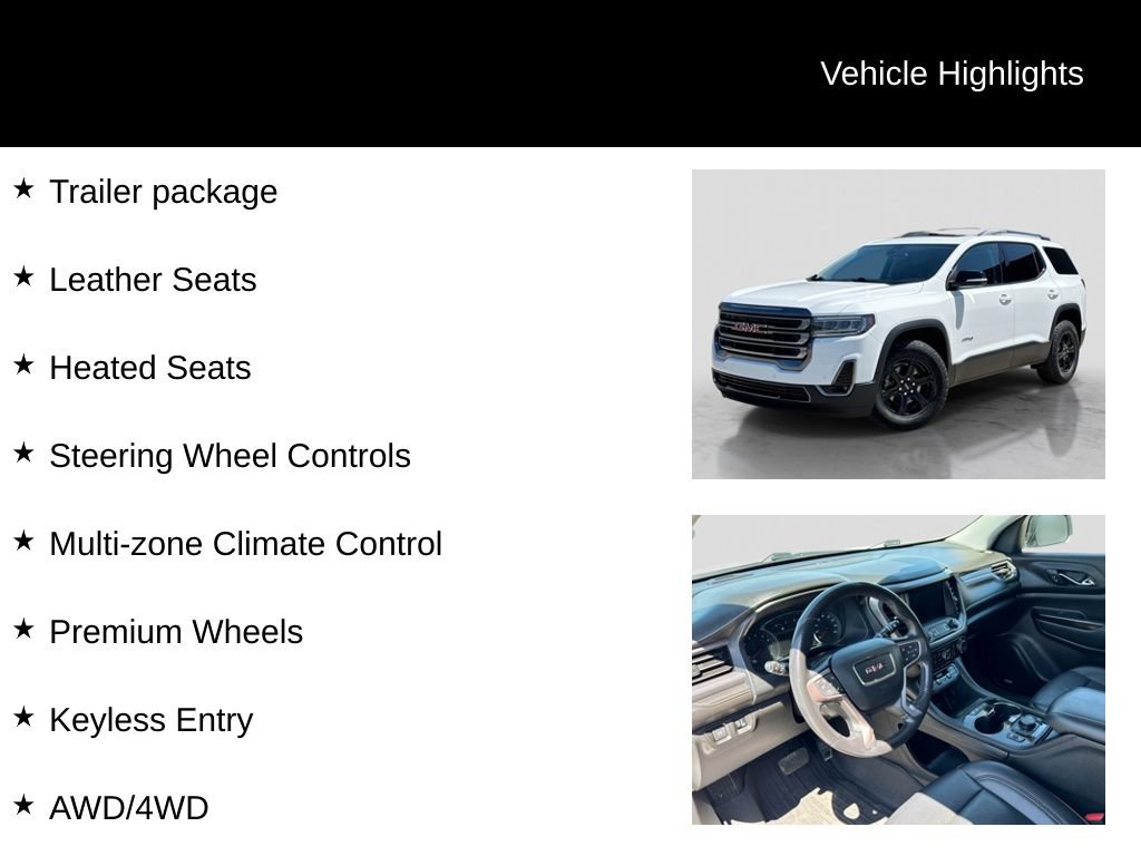 Used 2022 GMC Acadia AT4 w/ Preferred Package AWD/4WD image 27