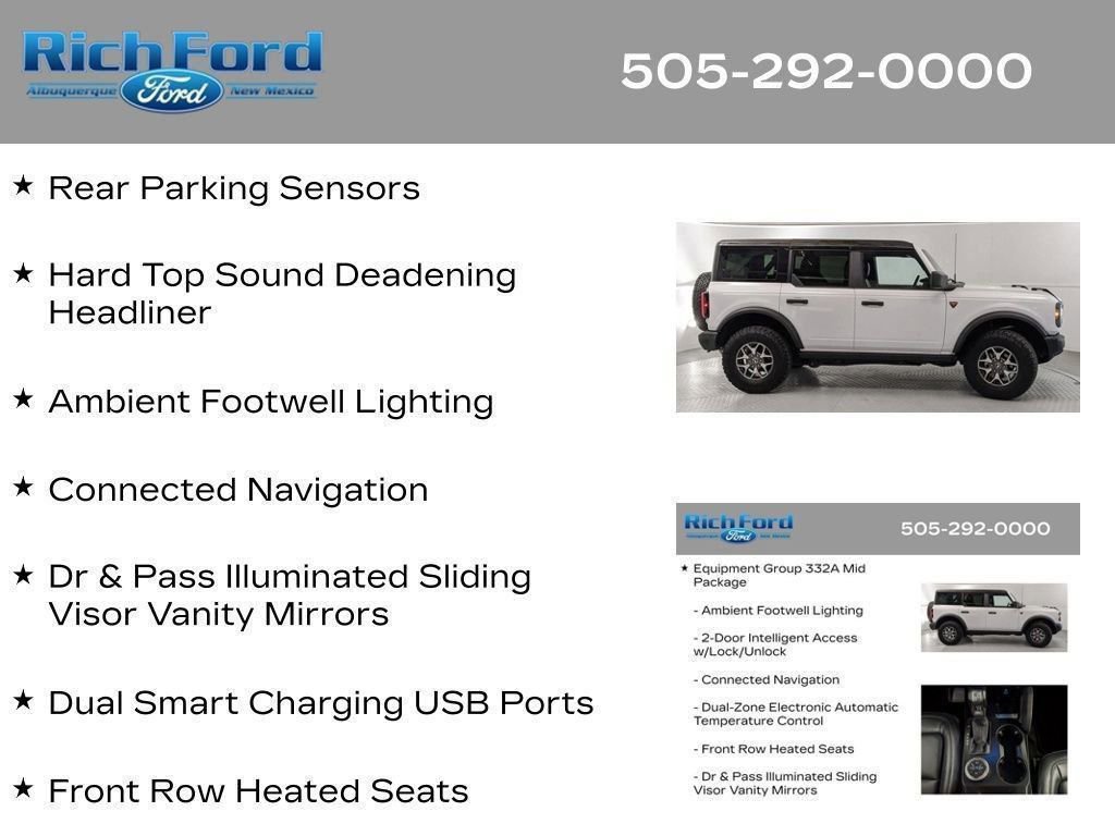 Certified 2025 Ford Bronco Badlands AWD/4WD image 78