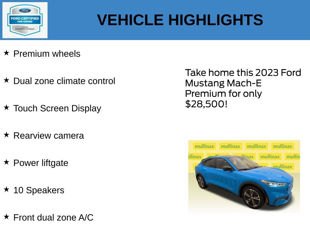Certified 2023 Ford Mustang Mach-E Premium RWD image 21
