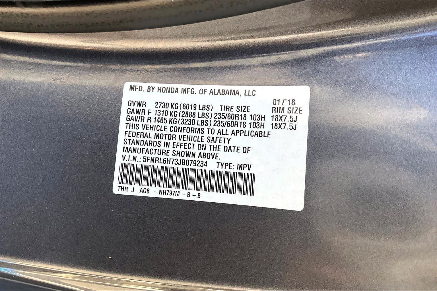 Used 2018 Honda Odyssey EX-L image 35