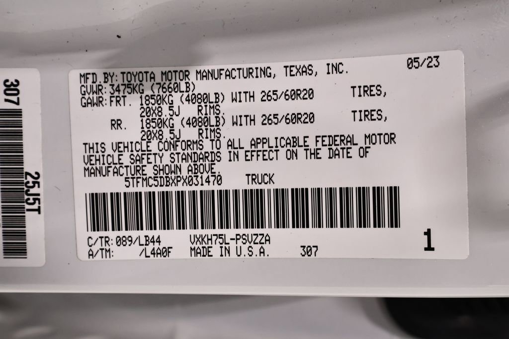 Used 2023 Toyota Tundra 1794 Edition w/ TRD Off-Road Package AWD/4WD image 48