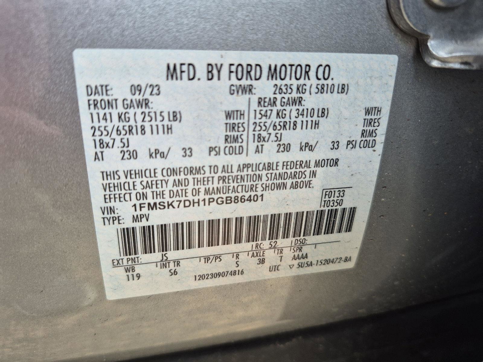 Certified 2023 Ford Explorer XLT w/ Equipment Group 202A image 5