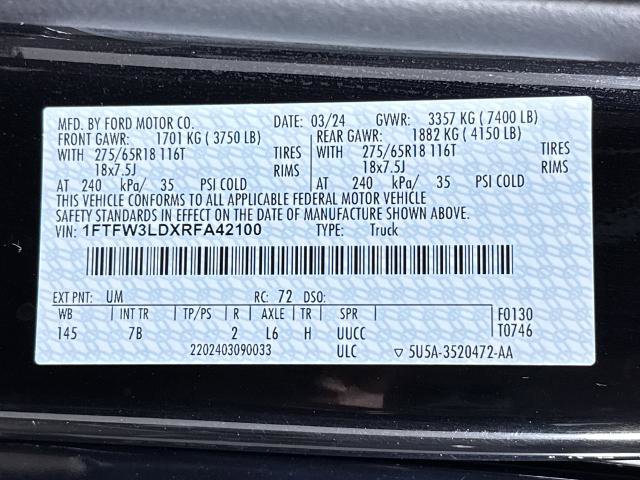 Certified 2024 Ford F150 XLT w/ Mobile Office Package image 30