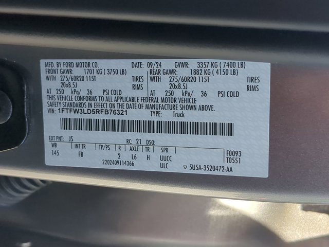 Certified 2024 Ford F150 XLT w/ Equipment Group 302A MID AWD/4WD image 38