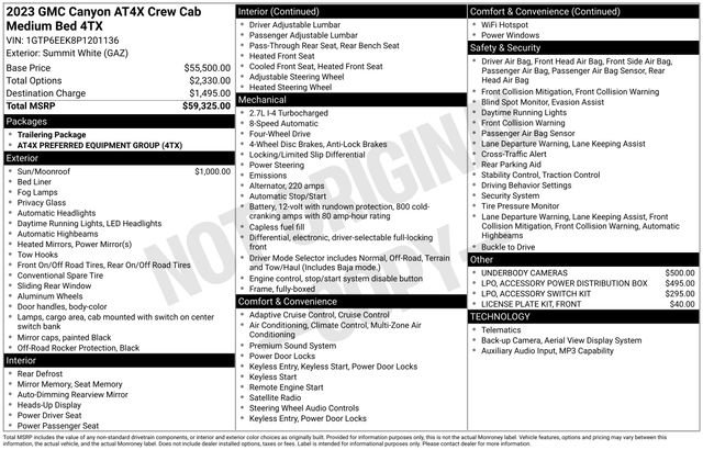 Used 2023 GMC Canyon AT4X AWD/4WD image 5