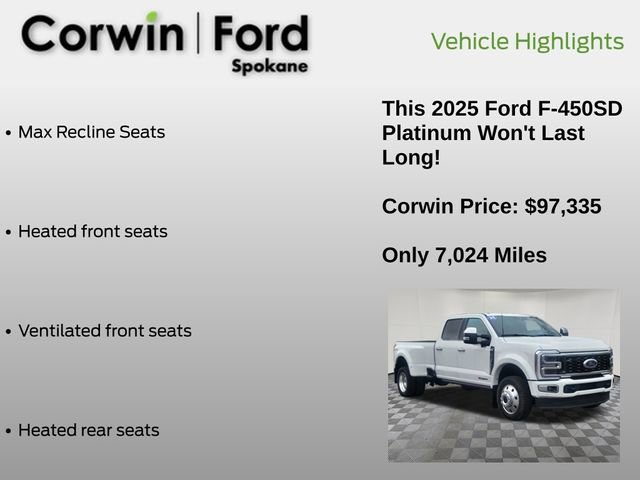 Certified 2025 Ford F450 Platinum w/ Platinum Plus Package image 25
