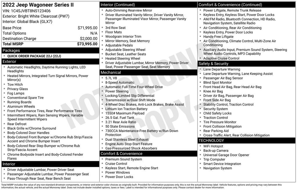 Used 2022 Jeep Wagoneer Series II image 3