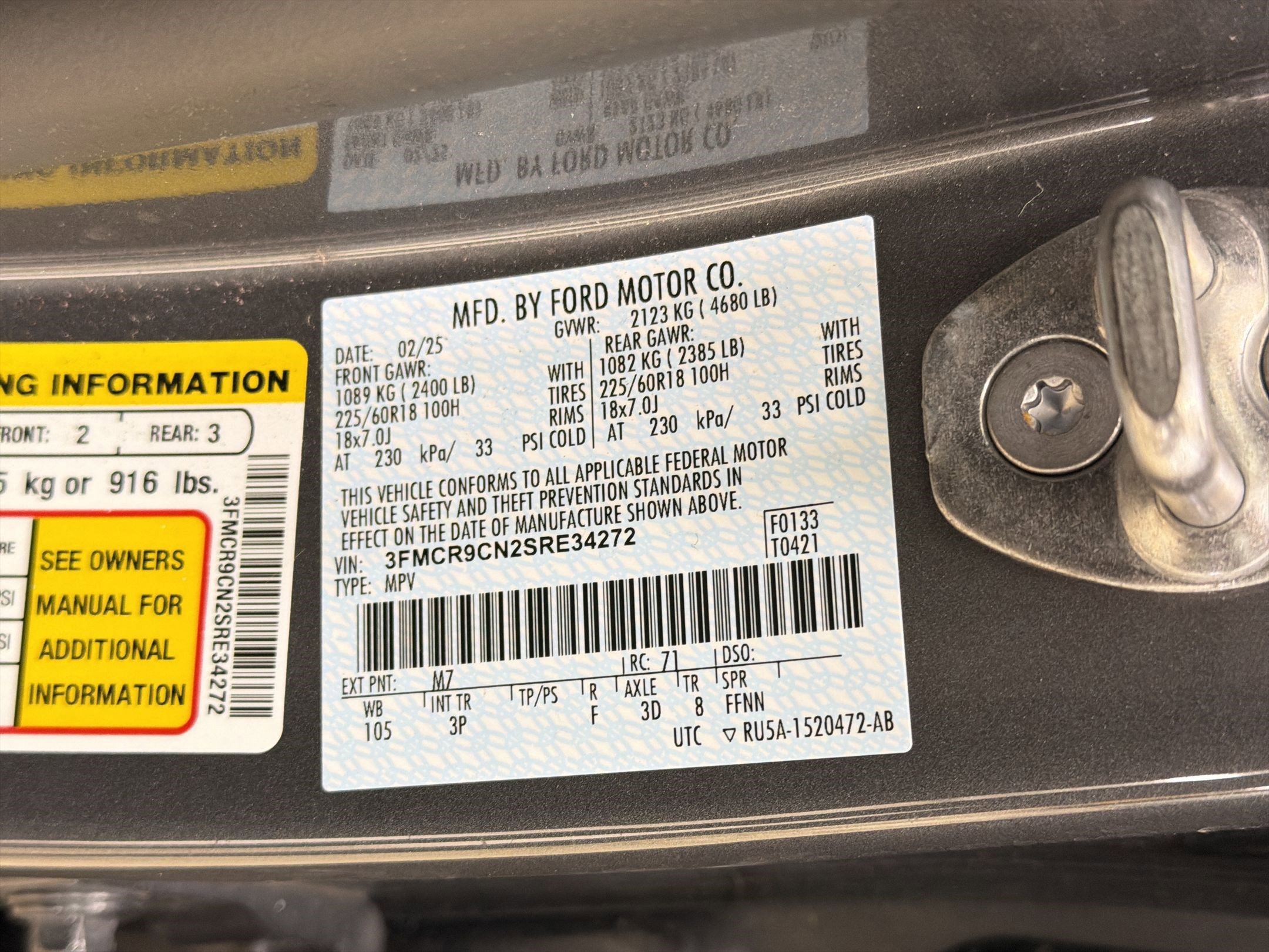 Certified 2025 Ford Bronco Sport Outer Banks w/ Outer Banks Tech Package+ image 19