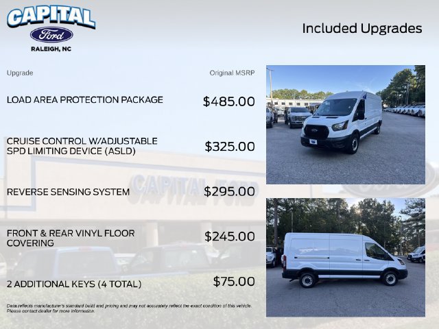 Certified 2023 Ford Transit 250 Medium Roof w/ Load Area Protection Package RWD image 3