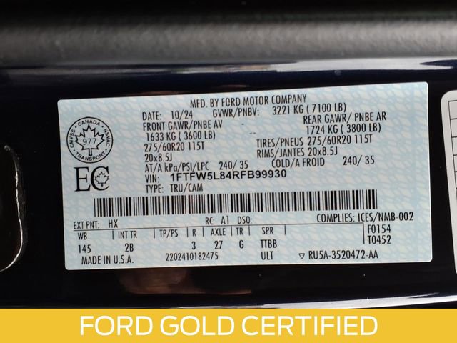 Certified 2024 Ford F150 Lariat AWD/4WD image 17