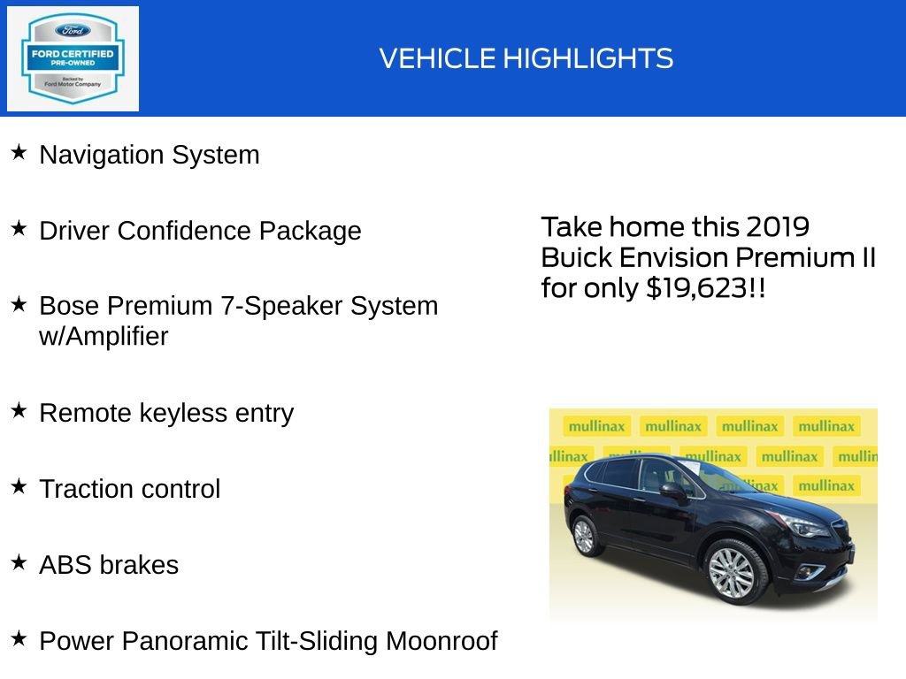 Used 2019 Buick Envision Premium w/ Driver Confidence Package AWD/4WD image 18