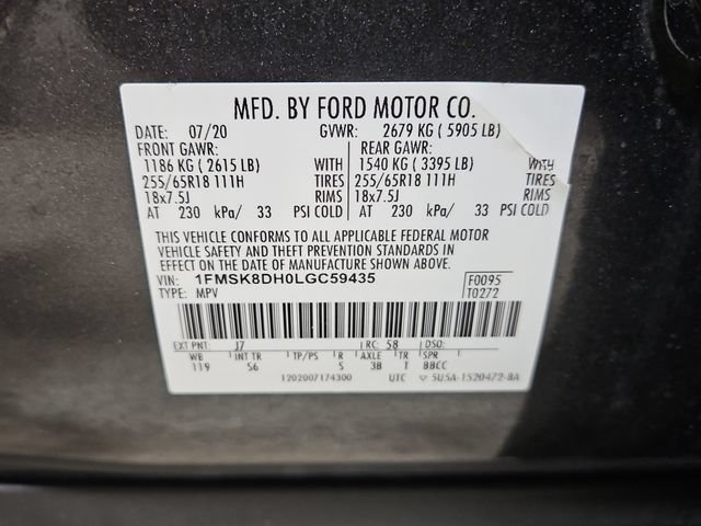 Certified 2020 Ford Explorer XLT w/ Equipment Group 202A AWD/4WD image 30