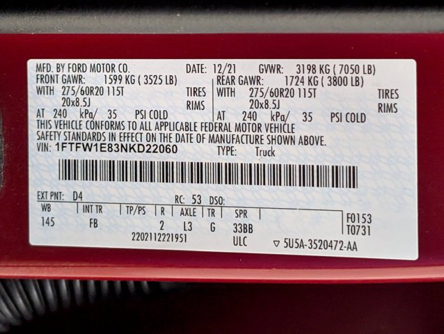Certified 2022 Ford F150 XLT w/ Equipment Group 302A High AWD/4WD image 29