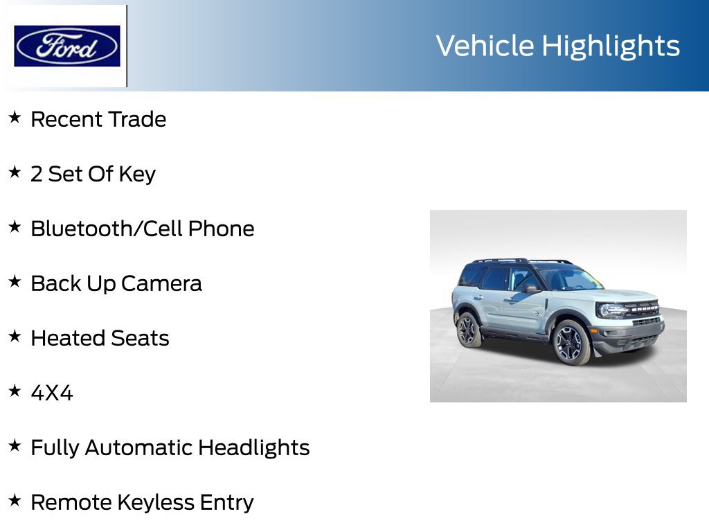 Certified 2023 Ford Bronco Sport Outer Banks AWD/4WD image 7