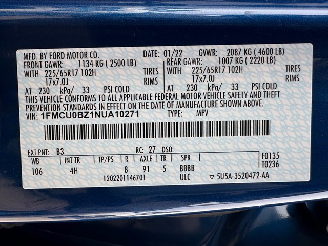 Certified 2022 Ford Escape SE w/ Convenience Package image 28