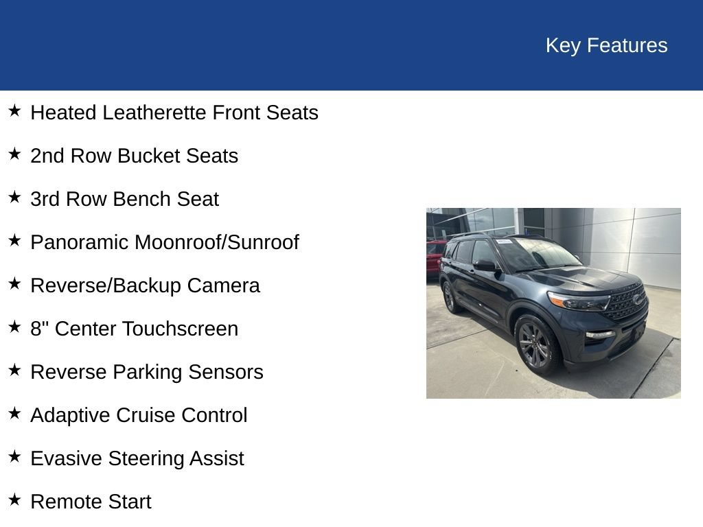 Certified 2023 Ford Explorer XLT w/ Equipment Group 202A RWD image 39