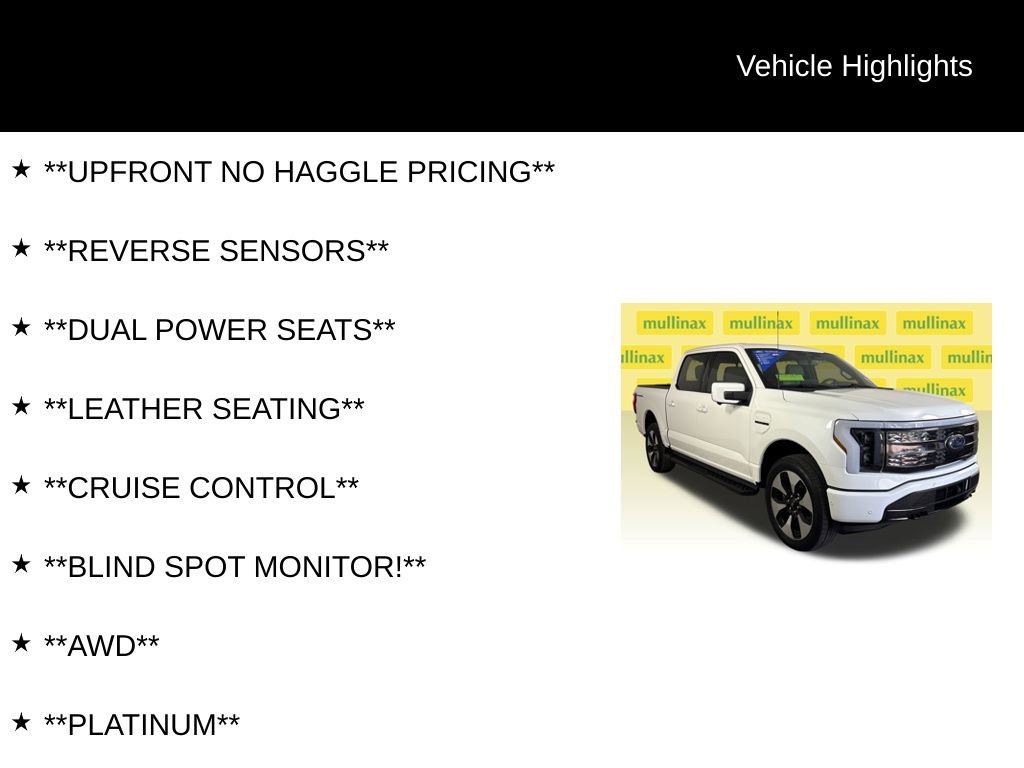 Certified 2023 Ford F150 Lightning Platinum image 12