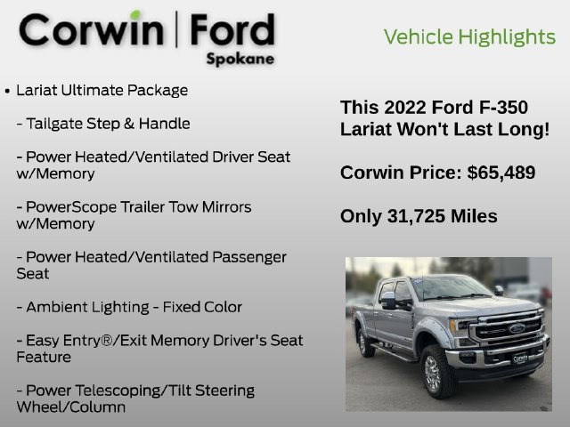 Certified 2022 Ford F350 Lariat w/ Lariat Ultimate Package AWD/4WD image 13