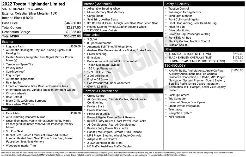 Used 2022 Toyota Highlander Limited image 34