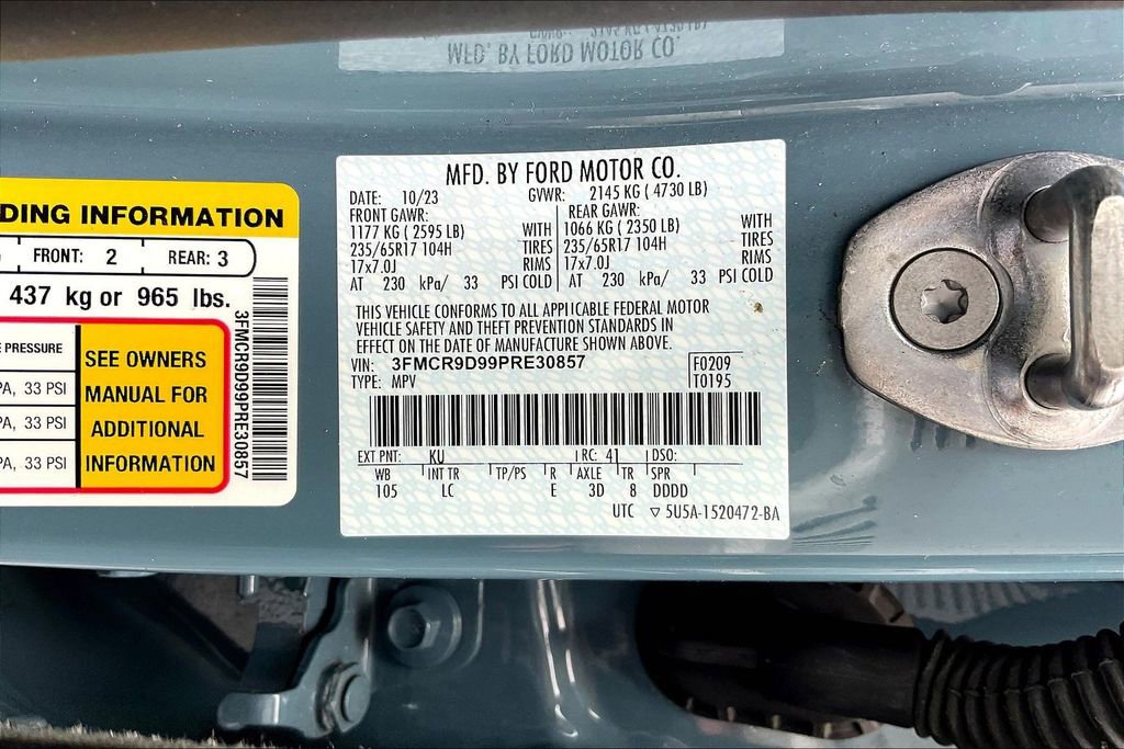 Certified 2023 Ford Bronco Sport Badlands AWD/4WD image 30