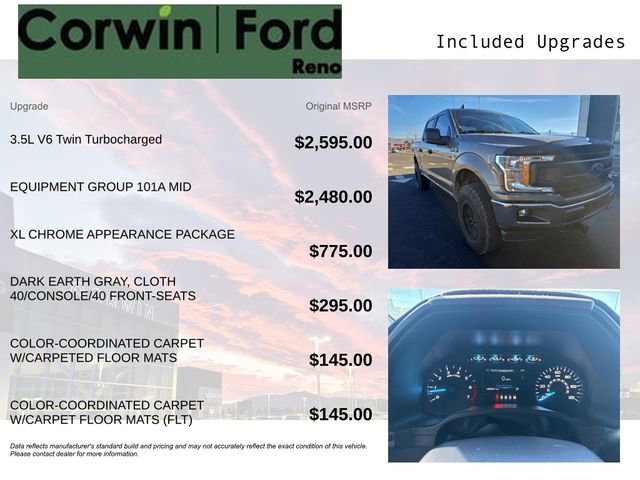 Certified 2020 Ford F150 XL w/ Equipment Group 101A Mid image 3