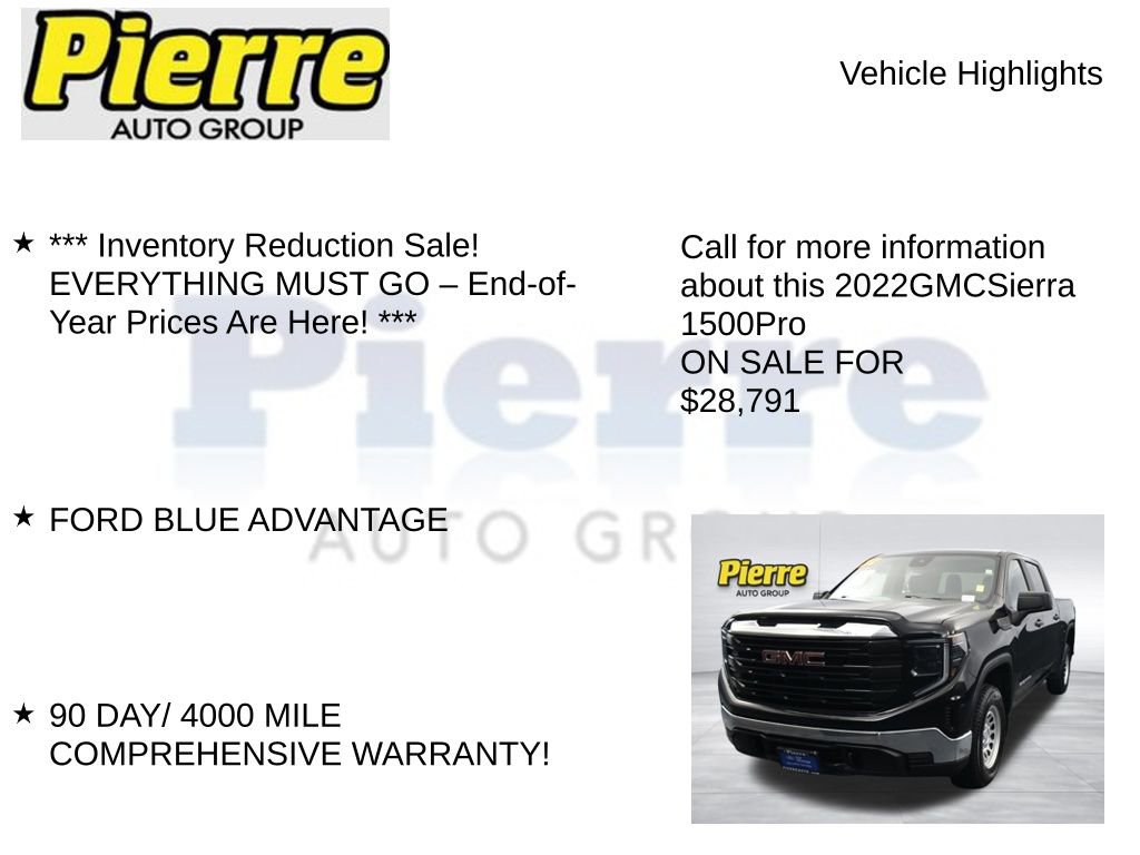 Used 2022 GMC Sierra 1500 Pro