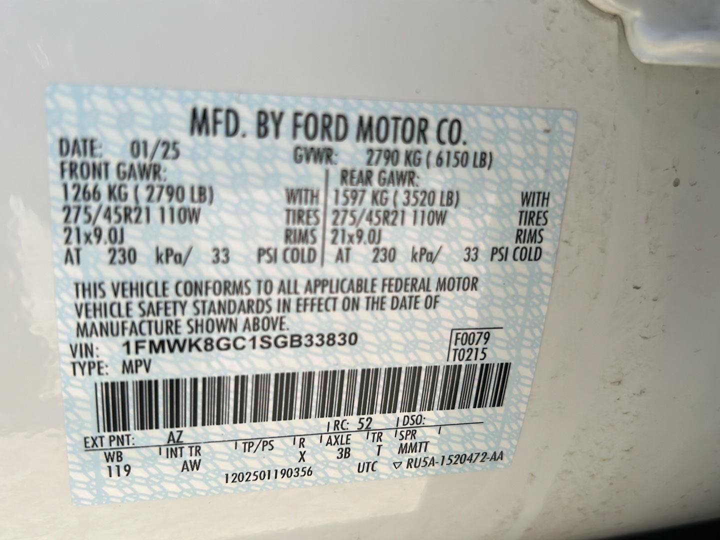 Certified 2025 Ford Explorer ST AWD/4WD image 34