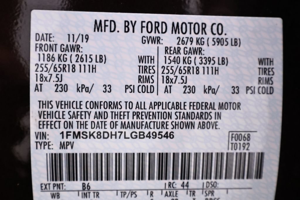 Certified 2020 Ford Explorer XLT w/ Class III Trailer Tow Package AWD/4WD image 48