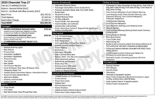 Used 2025 Chevrolet Trax LT w/ Driver Confidence Package FWD image 2