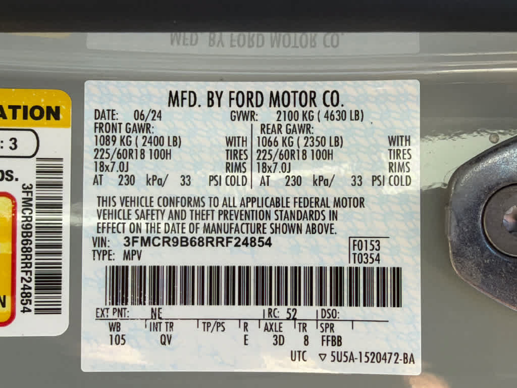 Certified 2024 Ford Bronco Sport Big Bend AWD/4WD image 32