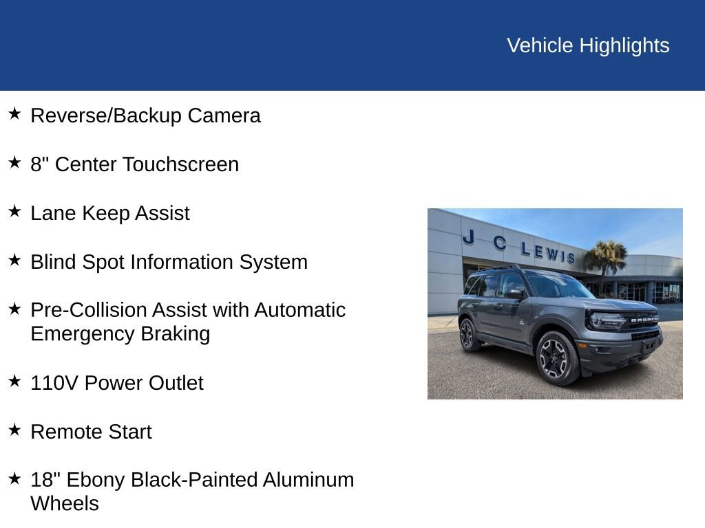 Certified 2024 Ford Bronco Sport Outer Banks AWD/4WD image 33