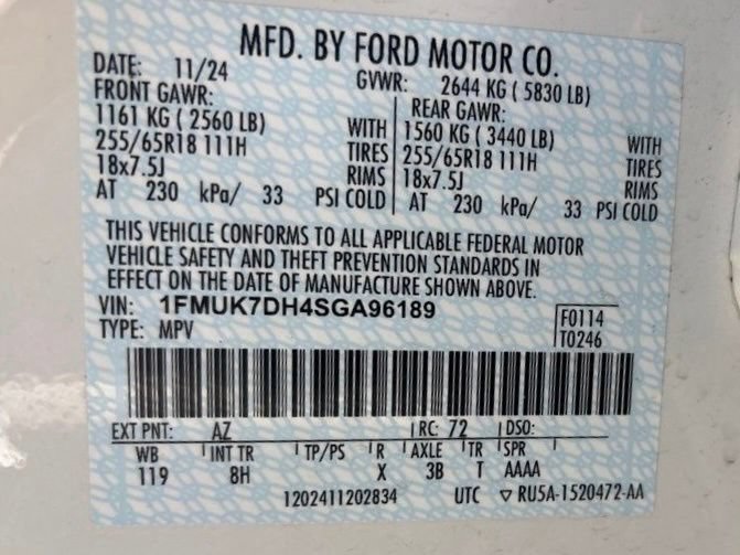 Certified 2025 Ford Explorer Active RWD image 33