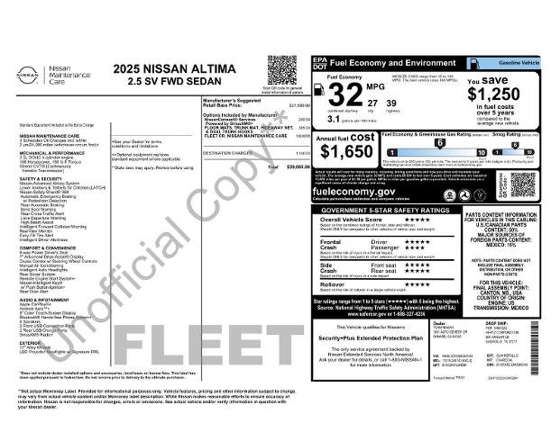 Used 2025 Nissan Altima 2.5 SV FWD image 27