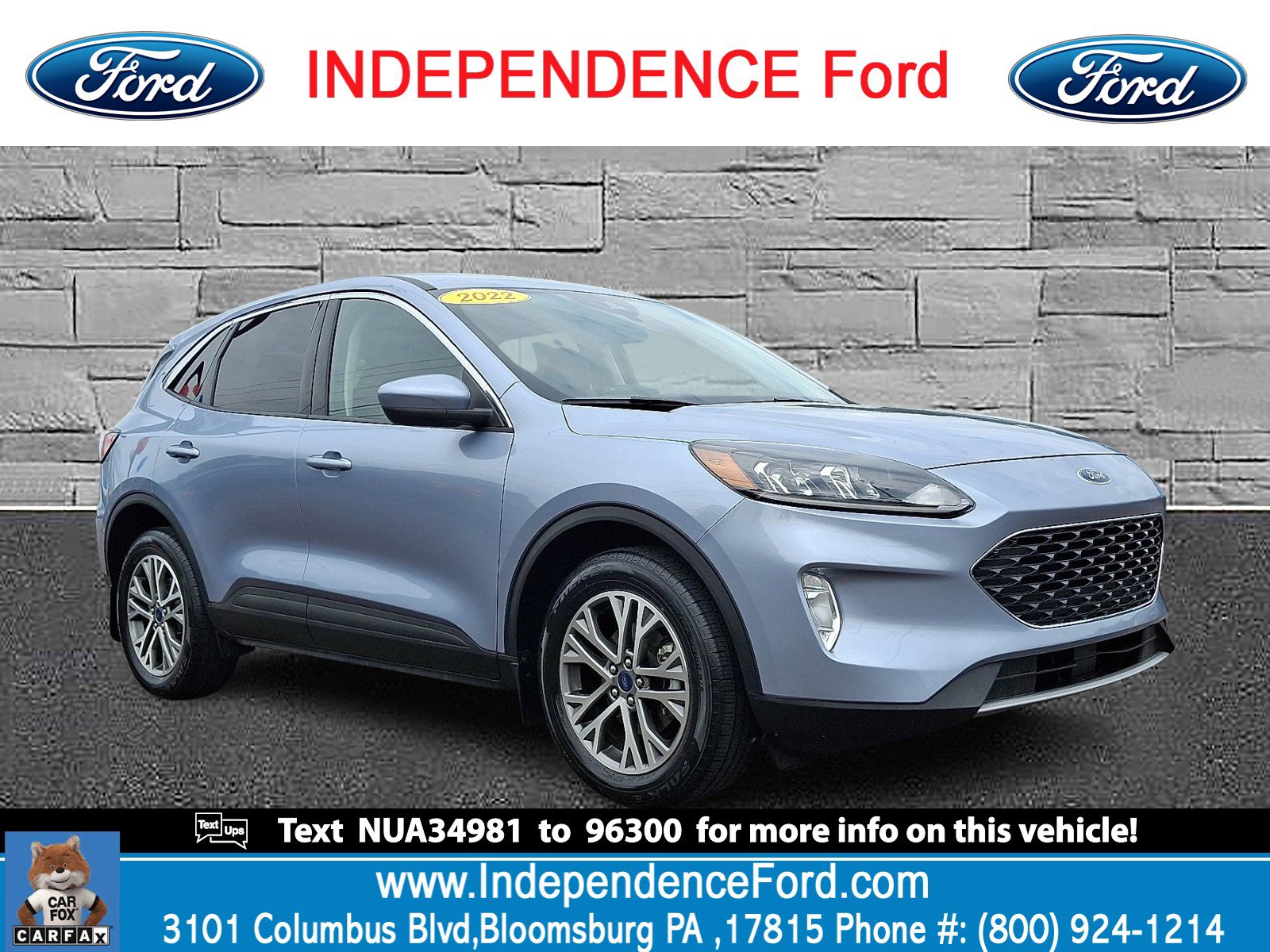 Certified 2022 Ford Escape SEL w/ Technology Package