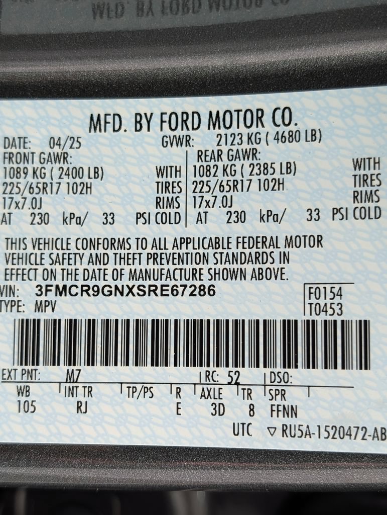 Certified 2025 Ford Bronco Sport Heritage w/ Convenience Package AWD/4WD image 26