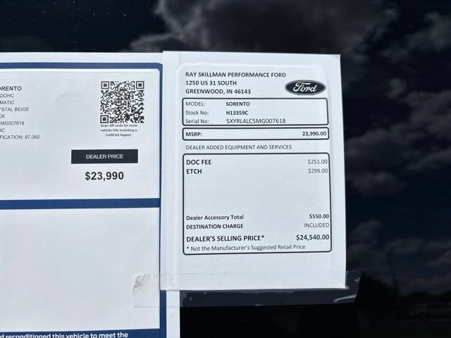 Used 2021 Kia Sorento S FWD image 2