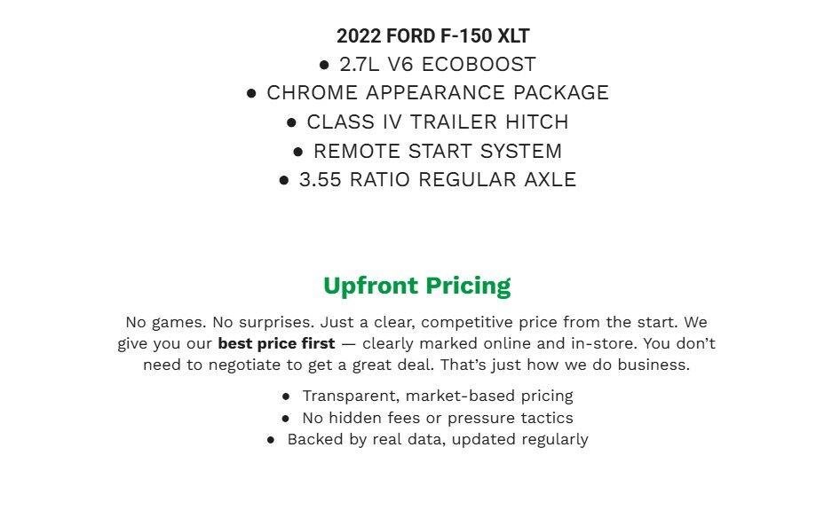 Certified 2022 Ford F150 XLT w/ Equipment Group 302A High AWD/4WD image 2