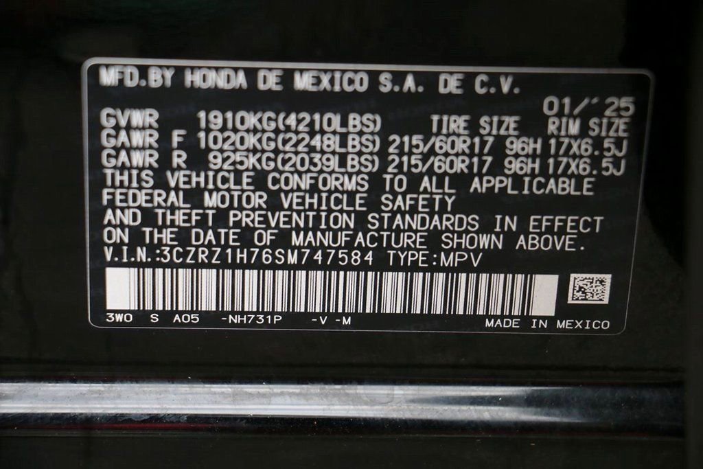 Used 2025 Honda HR-V EX-L image 33