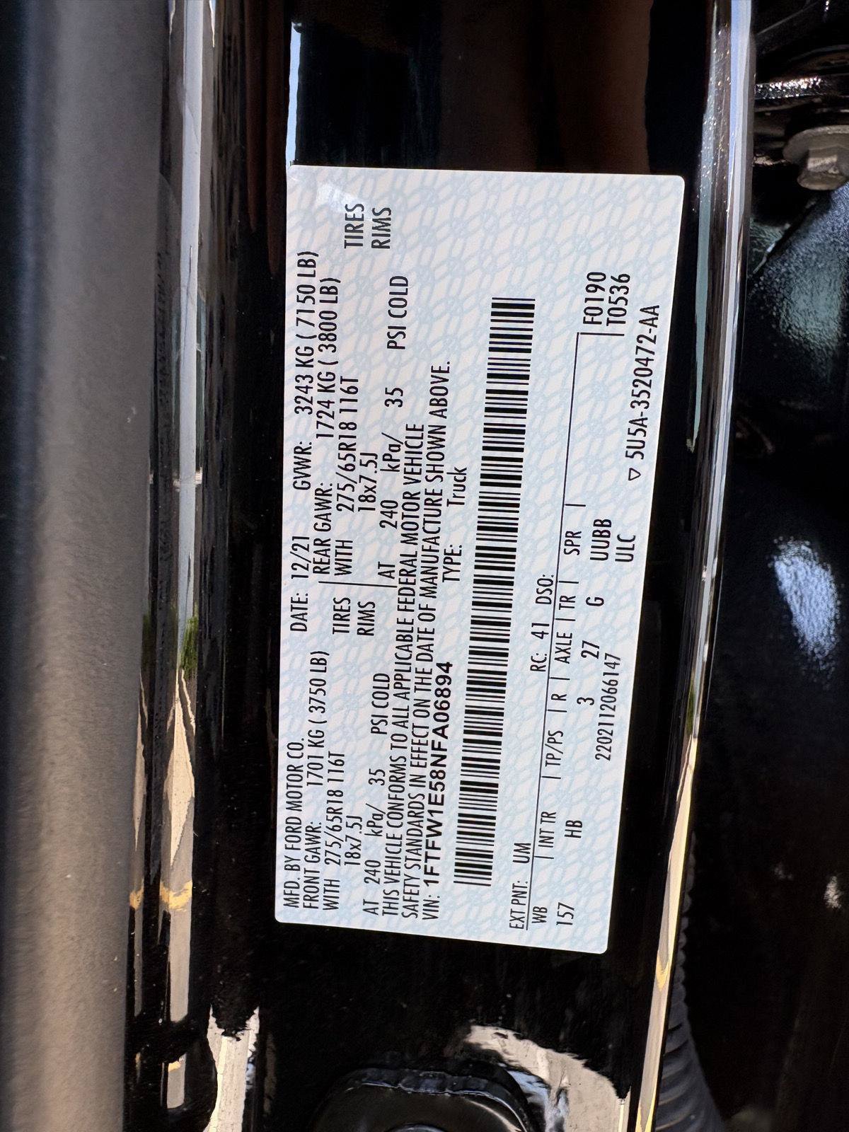 Certified 2022 Ford F150 Lariat w/ Equipment Group 502A High AWD/4WD image 18