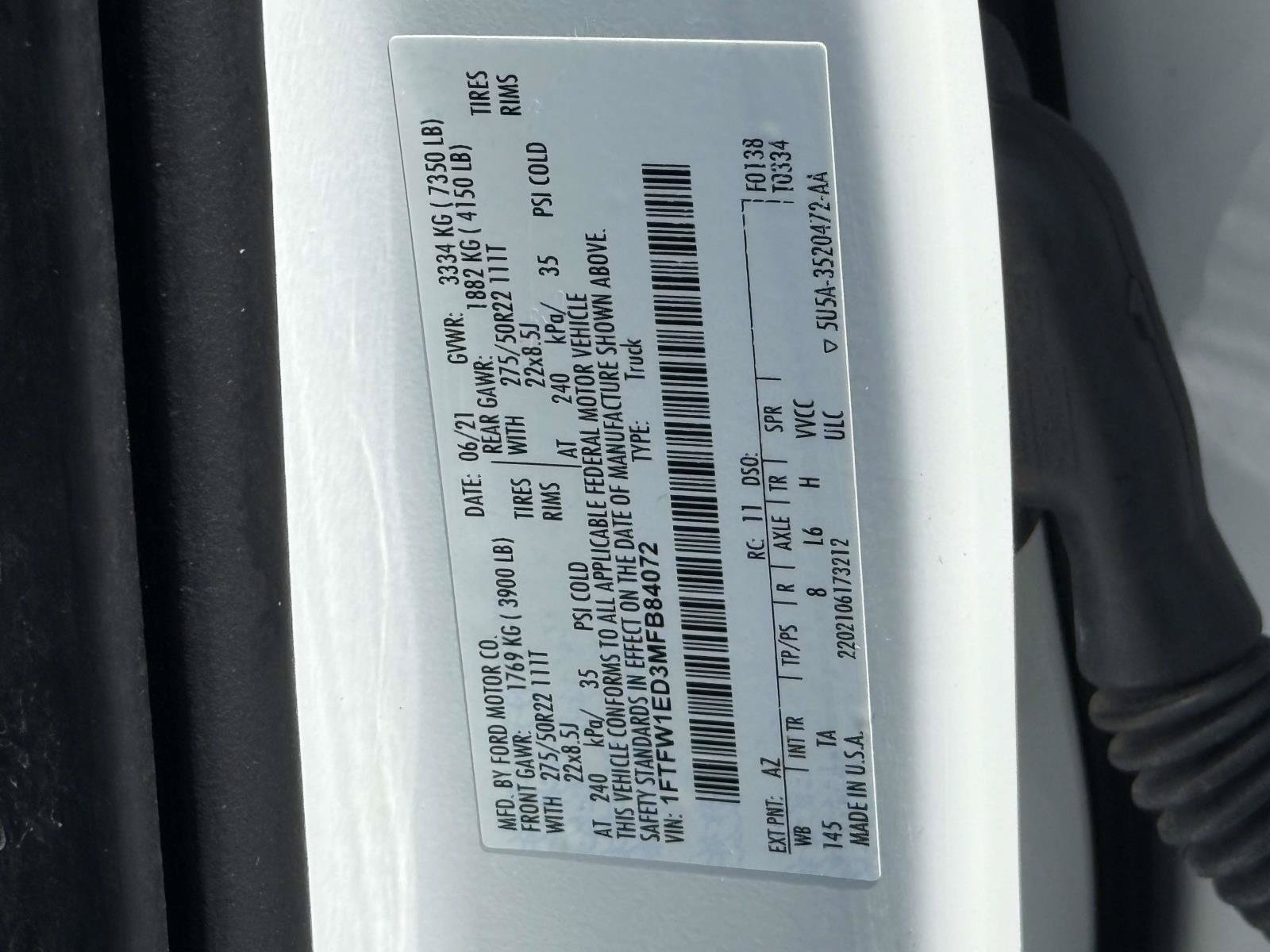 Certified 2021 Ford F150 Limited AWD/4WD image 34