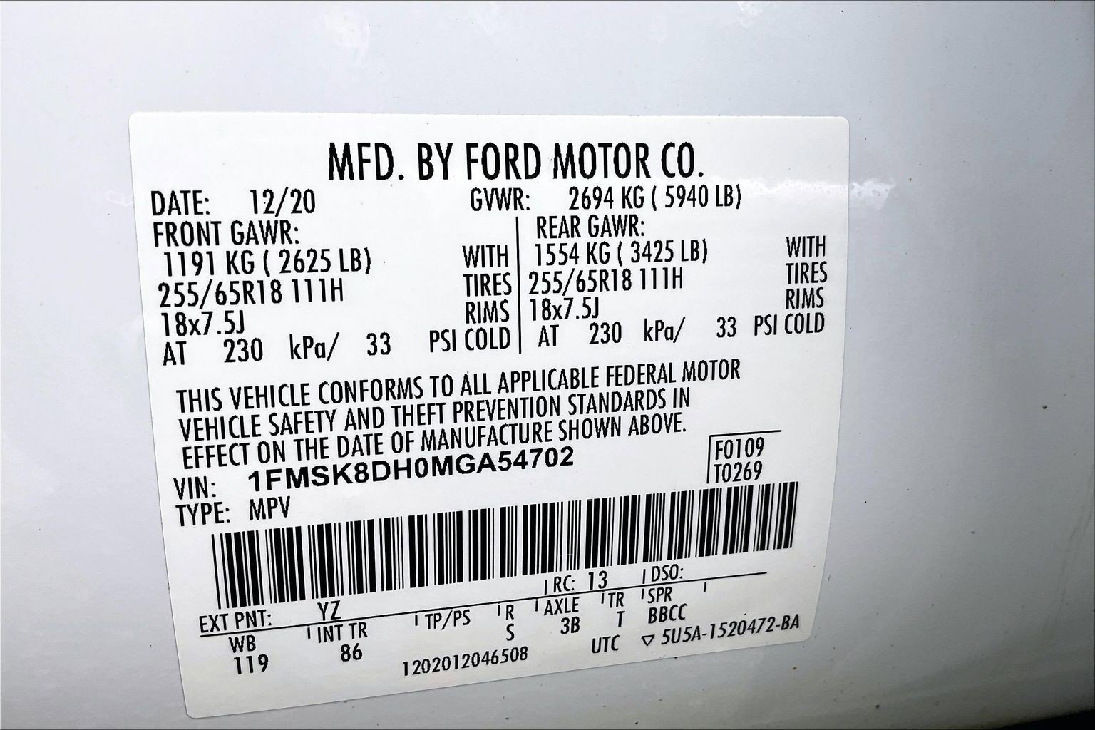 Certified 2021 Ford Explorer XLT AWD/4WD image 32