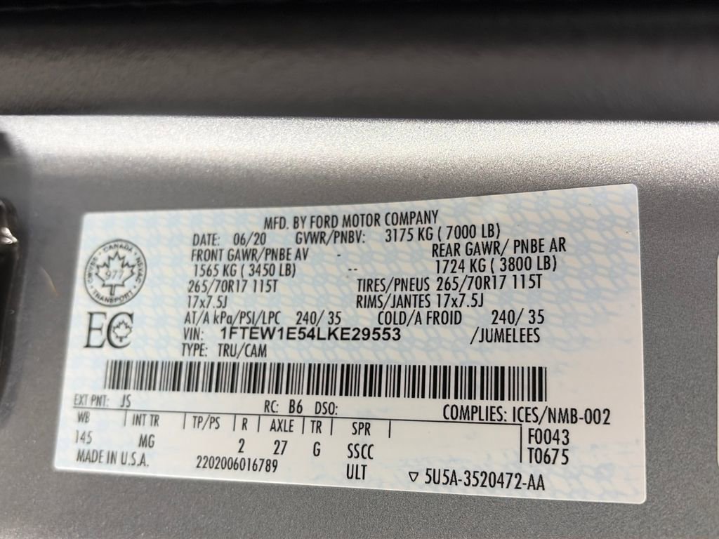 Certified 2020 Ford F150 XLT w/ Trailer Tow Package image 9