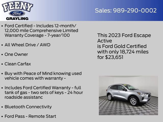 Certified 2023 Ford Escape Active image 11