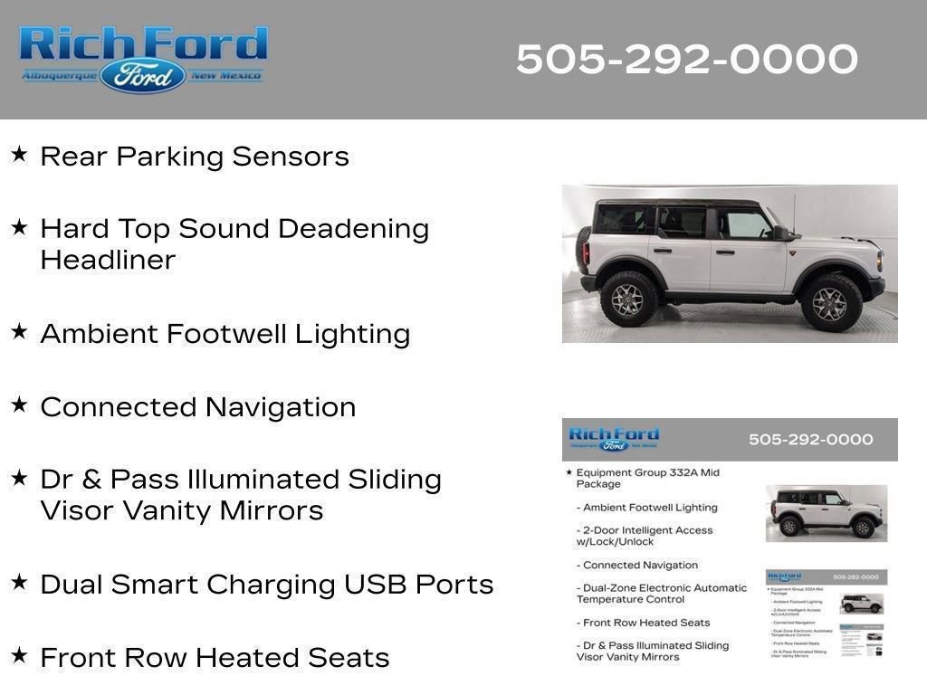 Certified 2025 Ford Bronco Badlands AWD/4WD image 57