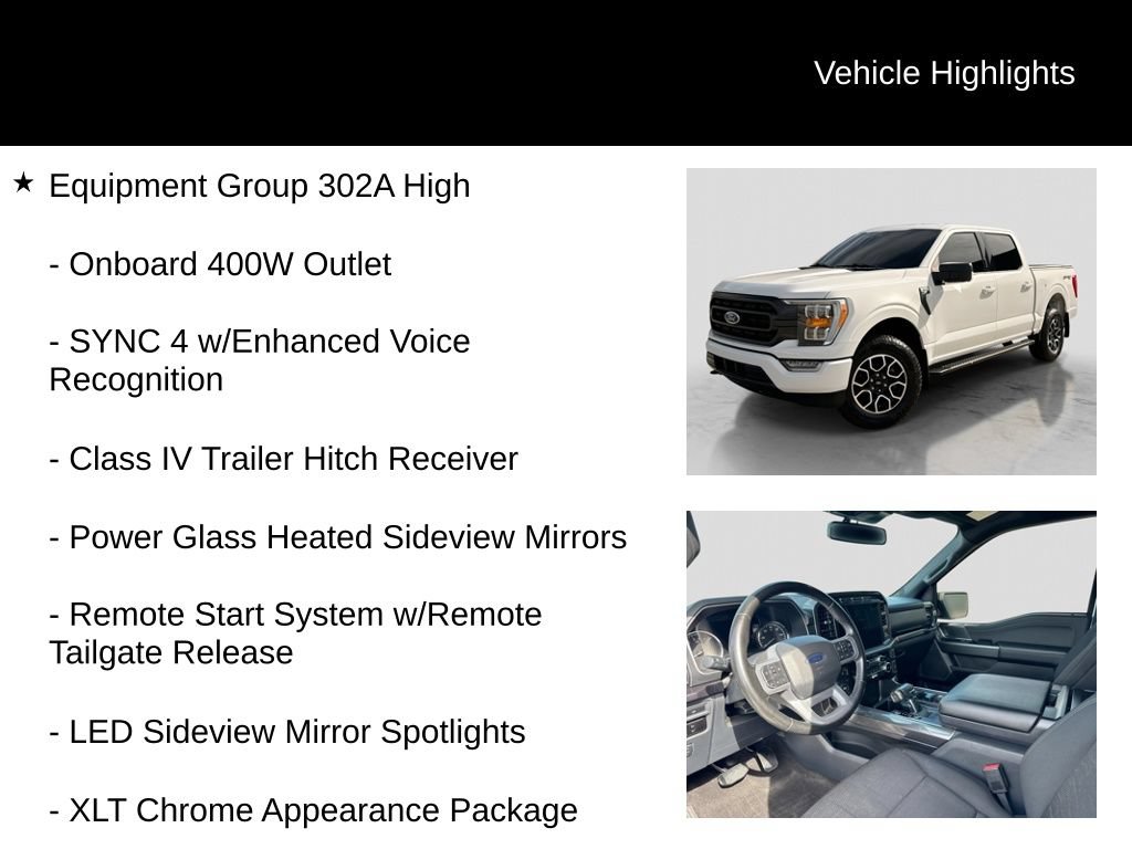 Certified 2023 Ford F150 XLT w/ Equipment Group 302A High AWD/4WD image 6
