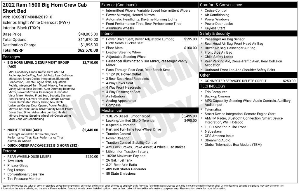 Used 2022 RAM 1500 Big Horn AWD/4WD image 13
