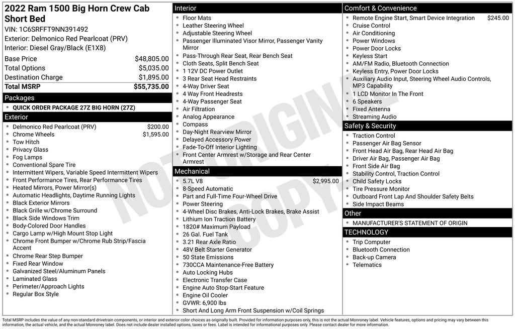 Used 2022 RAM 1500 Big Horn image 9