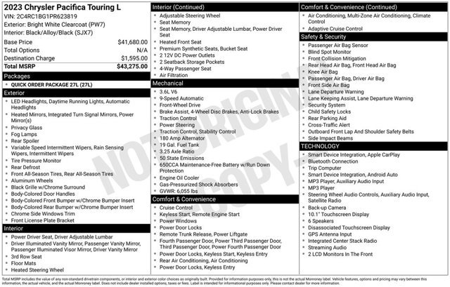 Used 2023 Chrysler Pacifica Touring-L FWD image 7